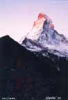 European Photography > Grabo' Swiss Photography Collection: "Matterhorn and Hut at Sunrise"  Haven't you always wanted to watch a sunrise in the Swiss Alps?  Decorate your chalet with my Swiss photography, and pretend it's a window! - click here!